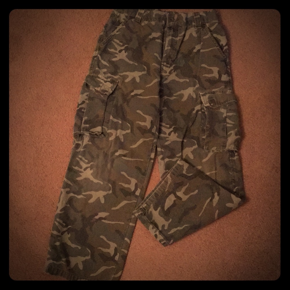 Kids Camouflage Cargo Jeans